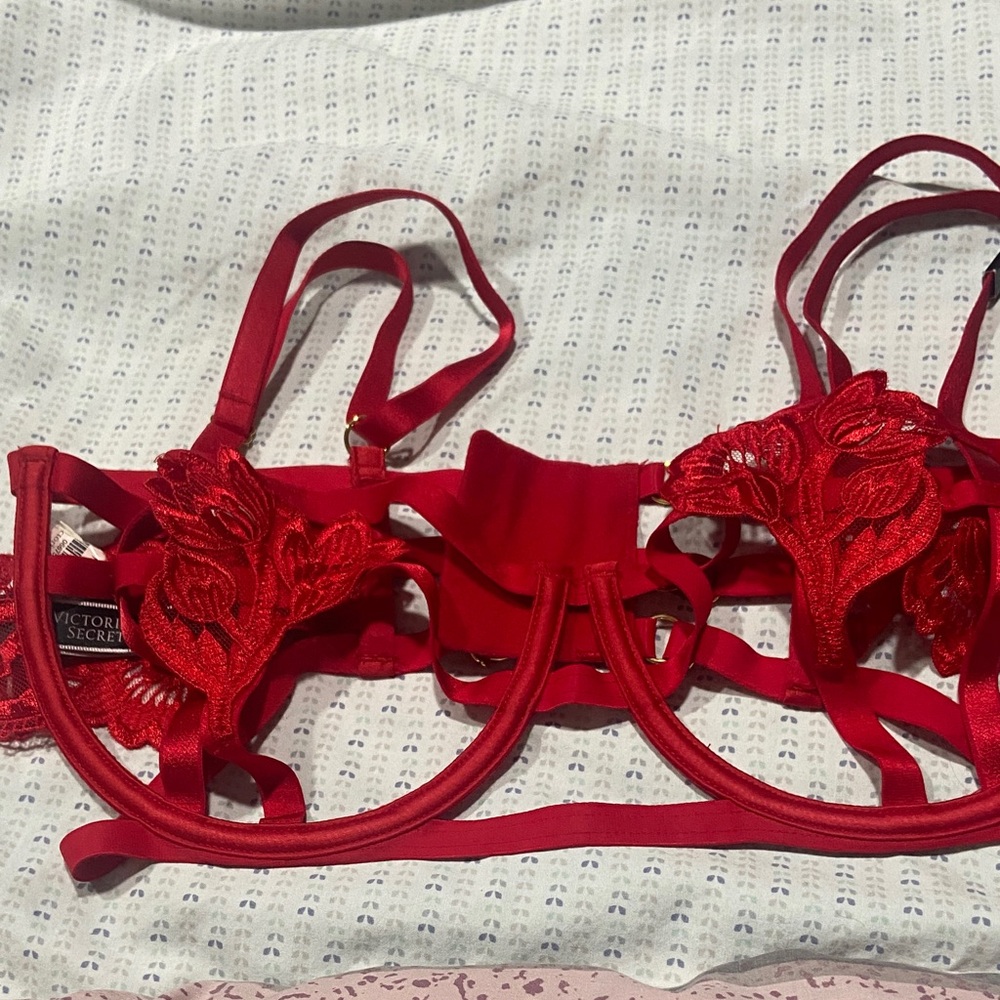 Victoria's Secret Scarlet Floral Bra